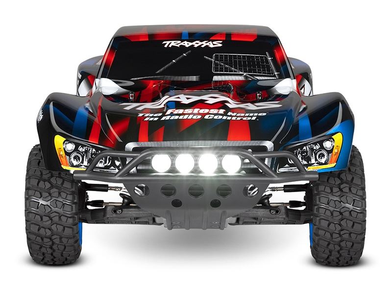 Traxxas Slash RTR 2WD Brushed with Battery and Charger - Red/ Blue with LED