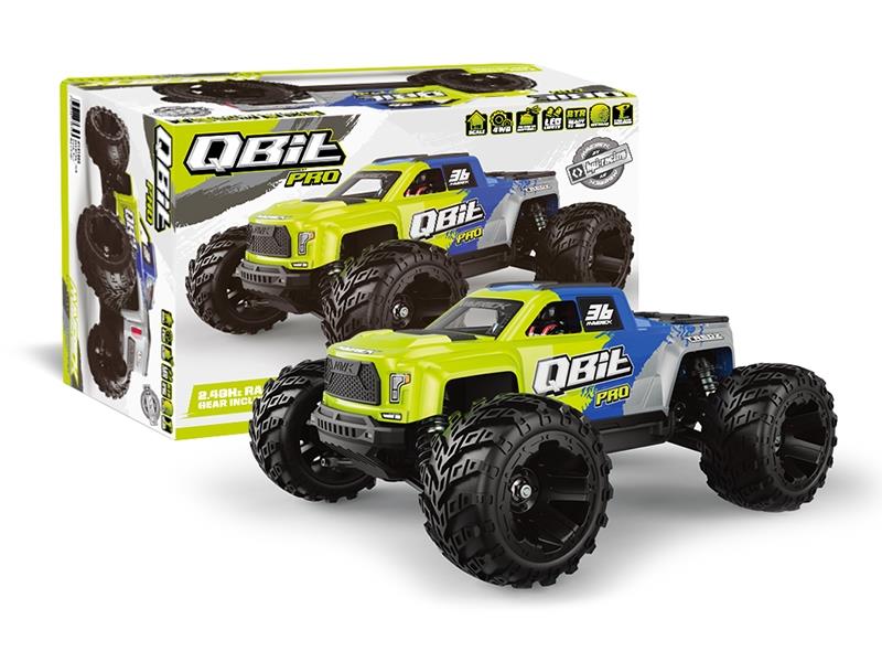 Maverick Qbit MT Pro 1/16th Monster Truck - Fluoro Green