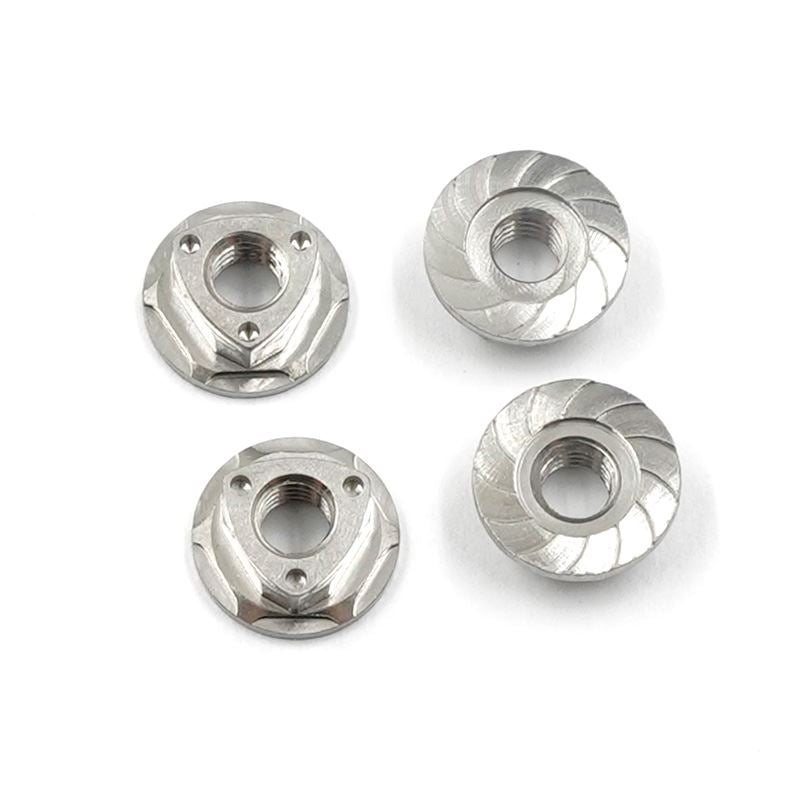 Yeah Racing 64 Titanium Wheel Lock Nut 4mm 4pcs Type B