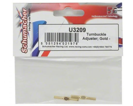 Schumacher Turnbuckle Adjuster; Gold - 24mm (pr)