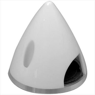 ELECTRIFLY Nylon Spinner with Aluminium Back 1 3/4" (45mm) White