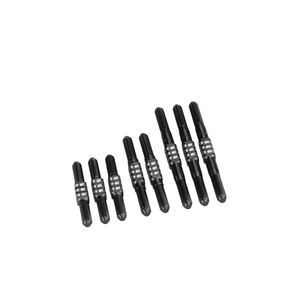 Rc10 Classic Fin Ti Turnbuckle Set - Black - 7Pcs