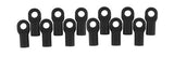 RPM TRAXXAS SHORT ROD ENDS - BLACK (12)