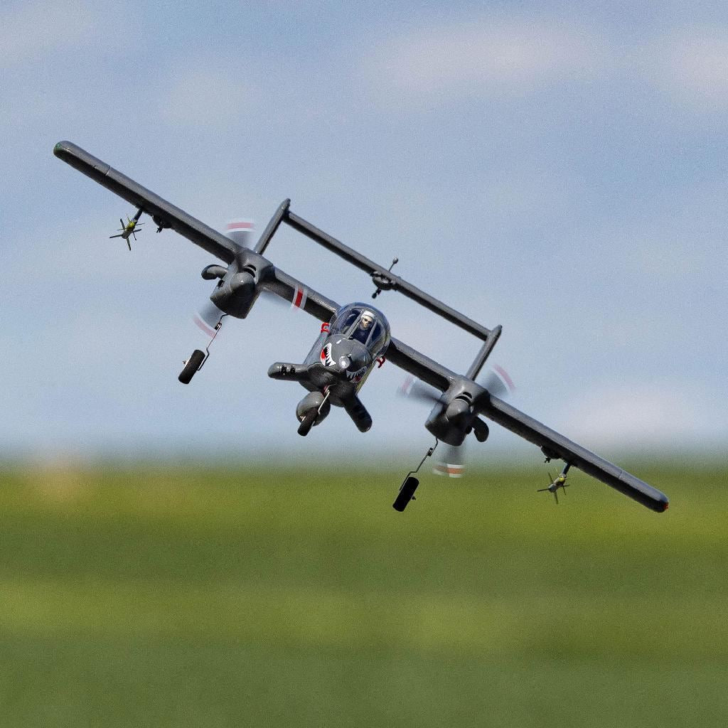 E Flite Micro Ov-10 Bronco 645Mm Bnf Basic With As3X And Safe Select