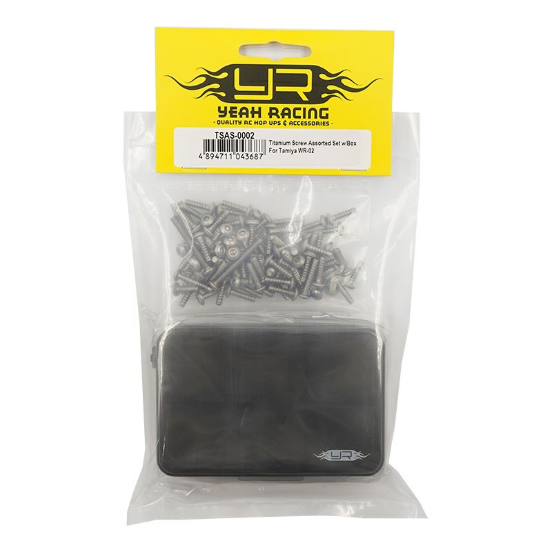 Yeah Racing Titanium Screw Assorted Set w/Box For Tamiya WR-02