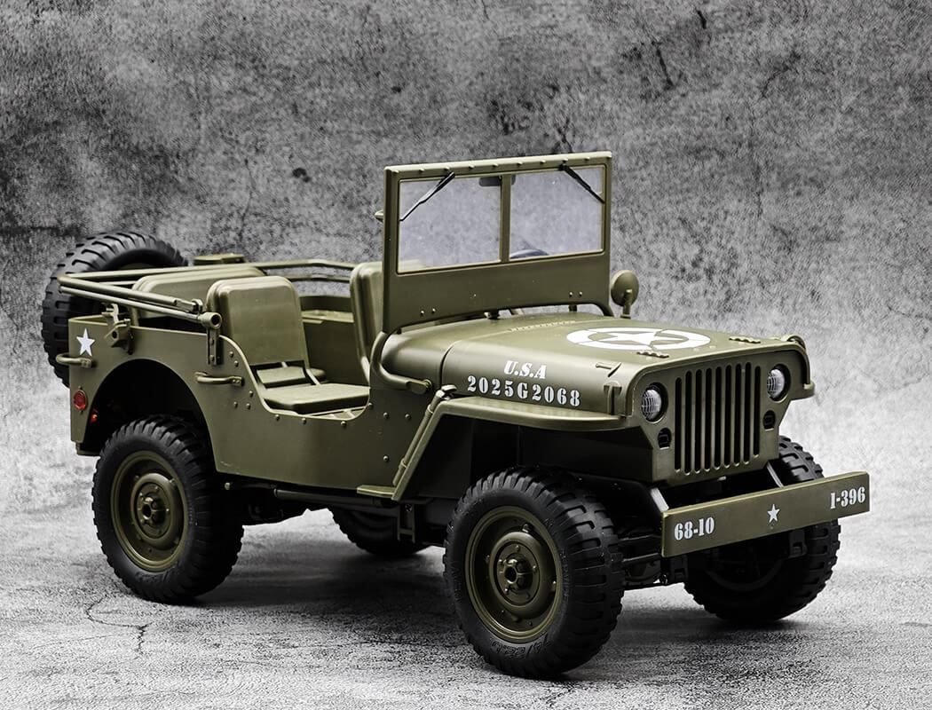 E-Zee Rc 1/10 4Wd Rc Willys Jeep With Led Lights
