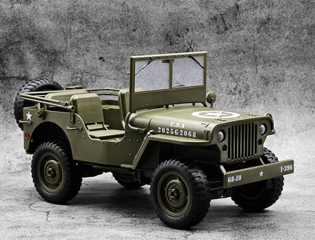E-Zee Rc 1/10 4Wd Rc Willys Jeep With Led Lights