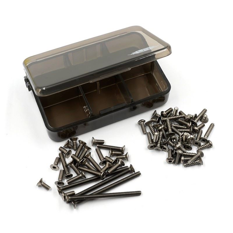 Yeah Racing Titanium Screw Assorted Set W/Box For Kyosho Optima Pro