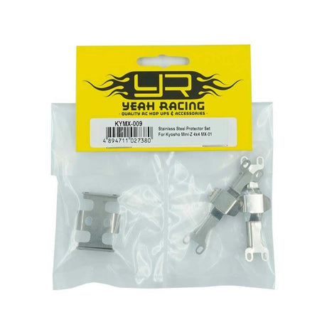 Yeah Racing Stainless Steel Protector Set For Kyosho Mini-Z 4x4 MX-01