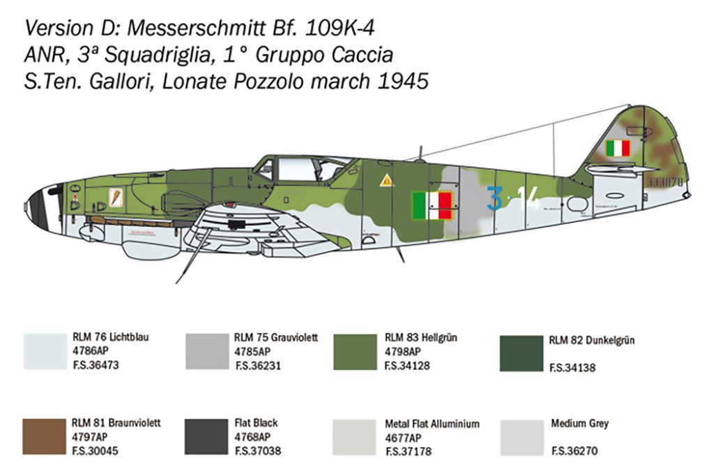Italeri Bf 109 K-4