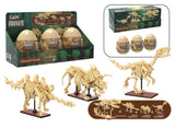 Cada Tray Of 3 Dinosaur Eggs With Stegosaurus, Triceratops & Velociraptor