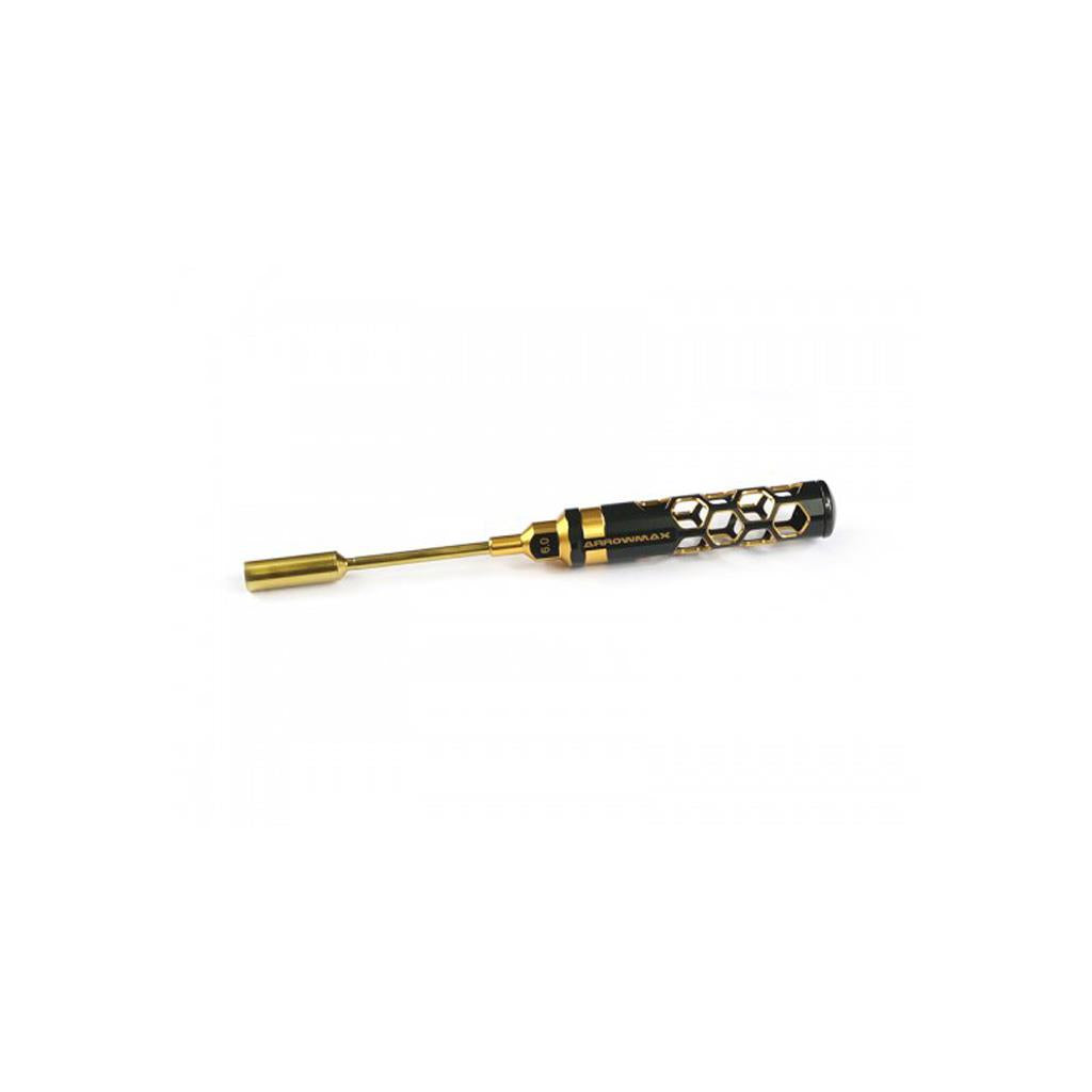 Arrowmax Nut Driver 6.0 x 100mm Black Golden