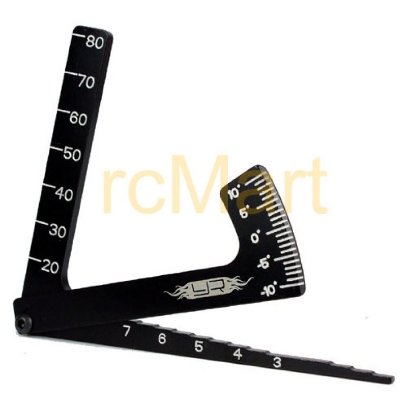 Yeah Racing 3 in 1 Camber Gauge (BK) for all 1/8 & 1/10 on road cars