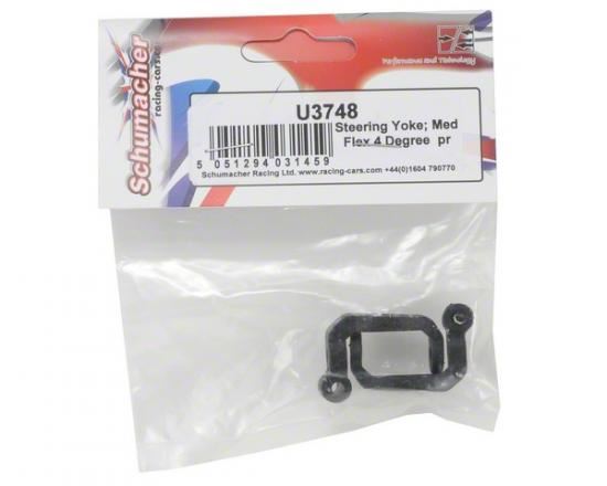 Schumacher Steering Yoke; Med Flex 4 degree (pr)