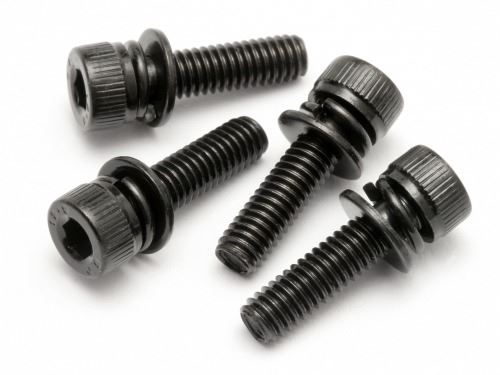 HPI Cap Head Screw M4X15mm With Washer (4Pcs)