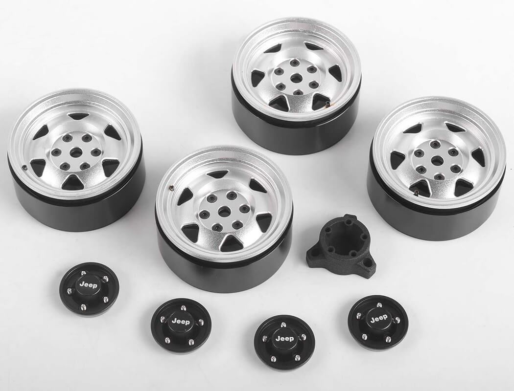 RC4WD OEM XJ 1.9  BEADLOCK WHEELS (CHROME)