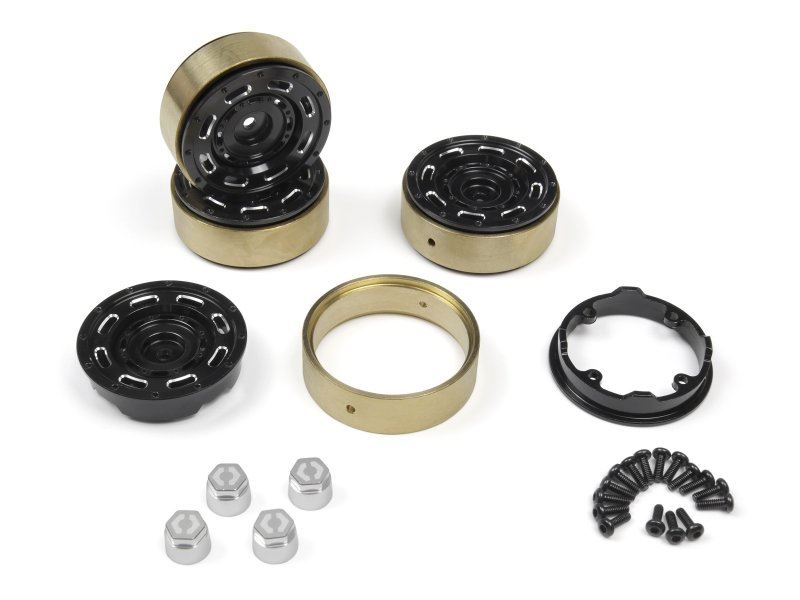 Cc-8 Aluminum Wheel 1.3In (Black/4Pcs)
