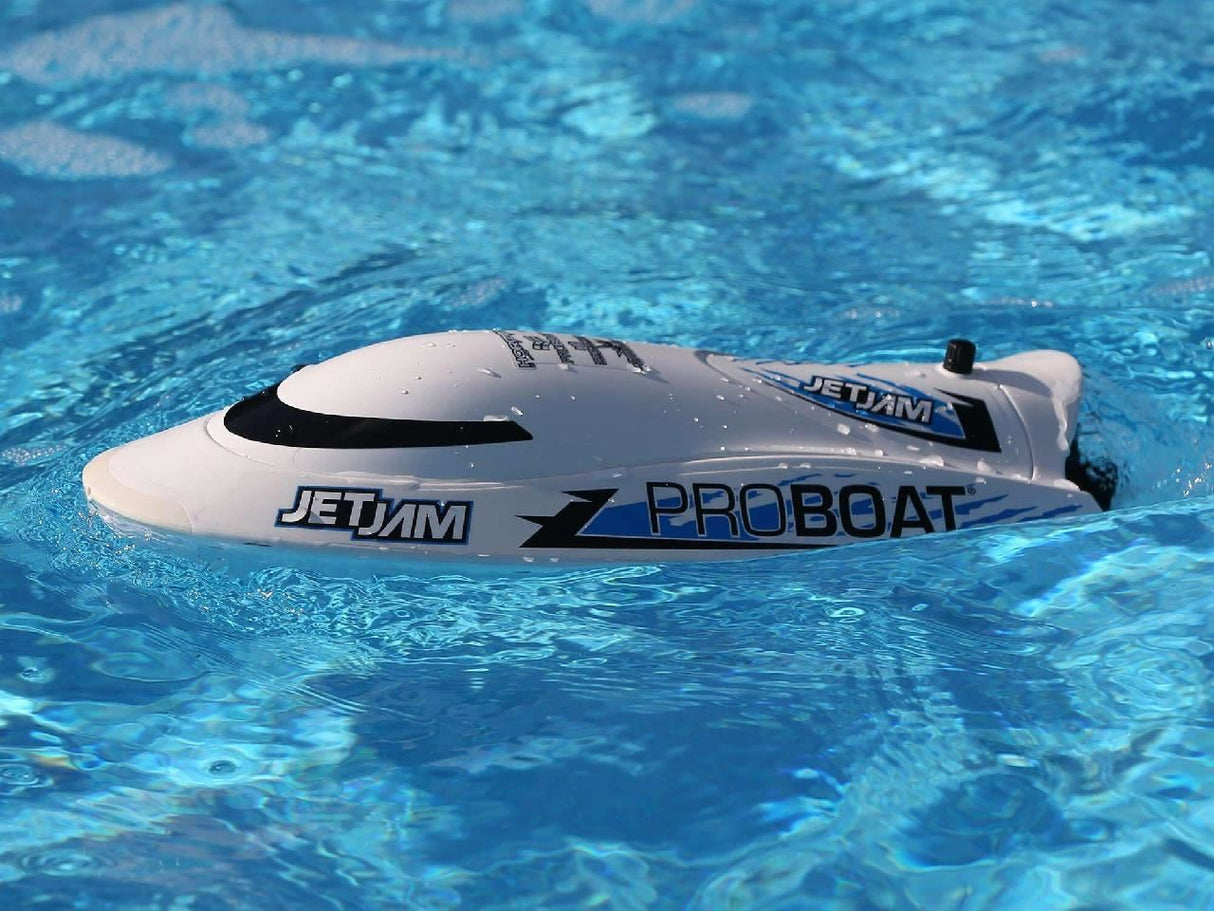 ProBoat Jet Jam V2 12in Self-Righting Pool Racer Brushed RTR, White