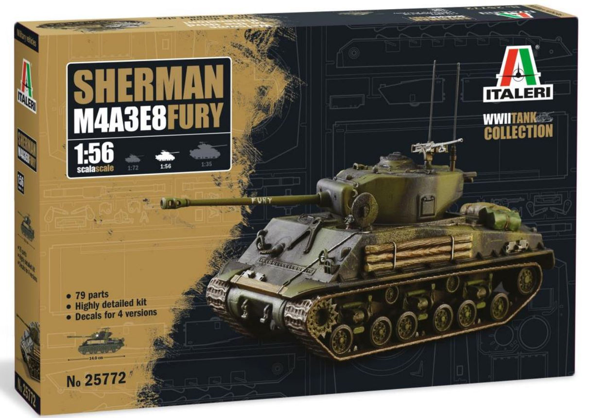 Italeri M4A3E8 Sherman “Fury”