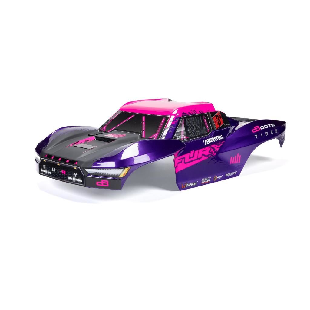 Arrma 1/10 Fury Painted Decaled Trimmed Body Set, Purple