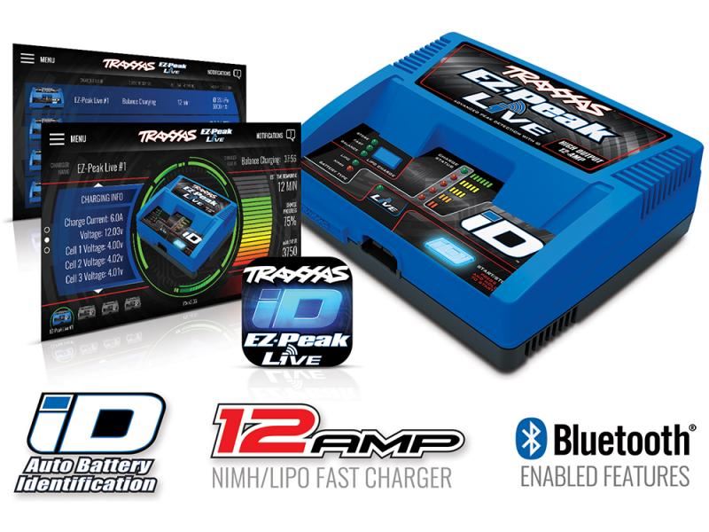 Traxxas EZ-Peak Live 4s 12amp Bluetooth iD Charger