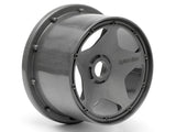 Super Star Wheel Gunmetal Rear (120X75Mm)