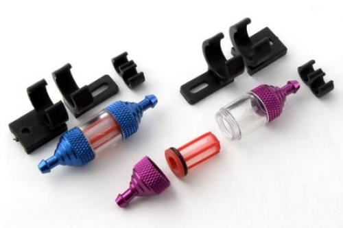 Fastrax Deluxe Fuel Filter w/Mount - Blue