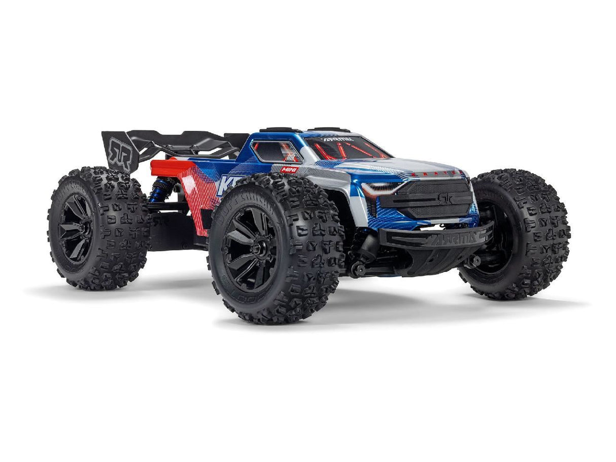 Arrma 1/16 Mini Kraton 3S Dsc 4X4 Rtr With Batt/Charg, Red/Blue