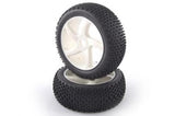 Fastrax 1/8th Buggy Premounted 'H Tread' Tyres on 5 Spoke Wheels