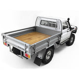 RC4WD KOBER REAR BED W/TIRE HOLDER & MUD FLAPS FOR RC4WD TF2 LWB TOYOTA LC70 (SILVER)