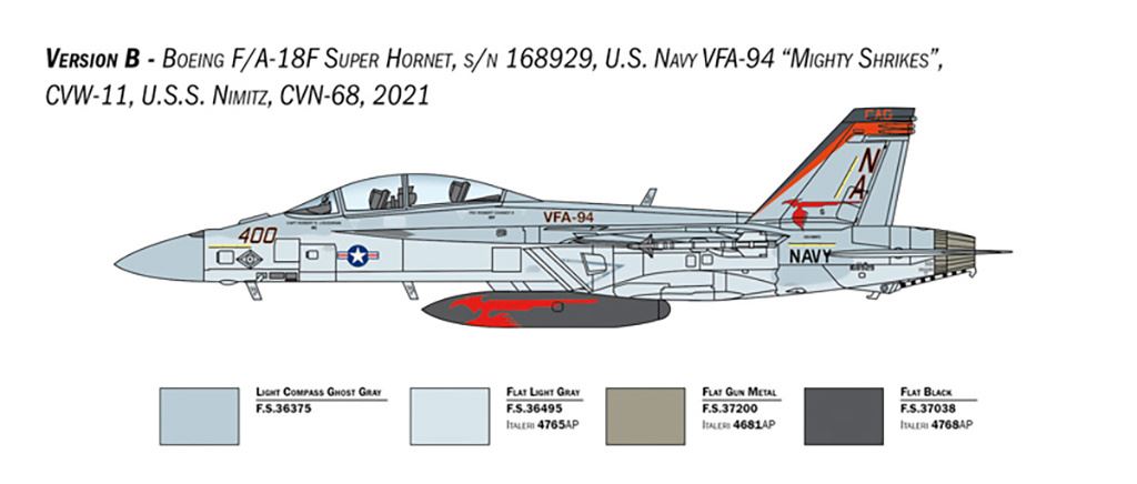 Italeri F/A-18F Super Hornet US Navy Special Colours