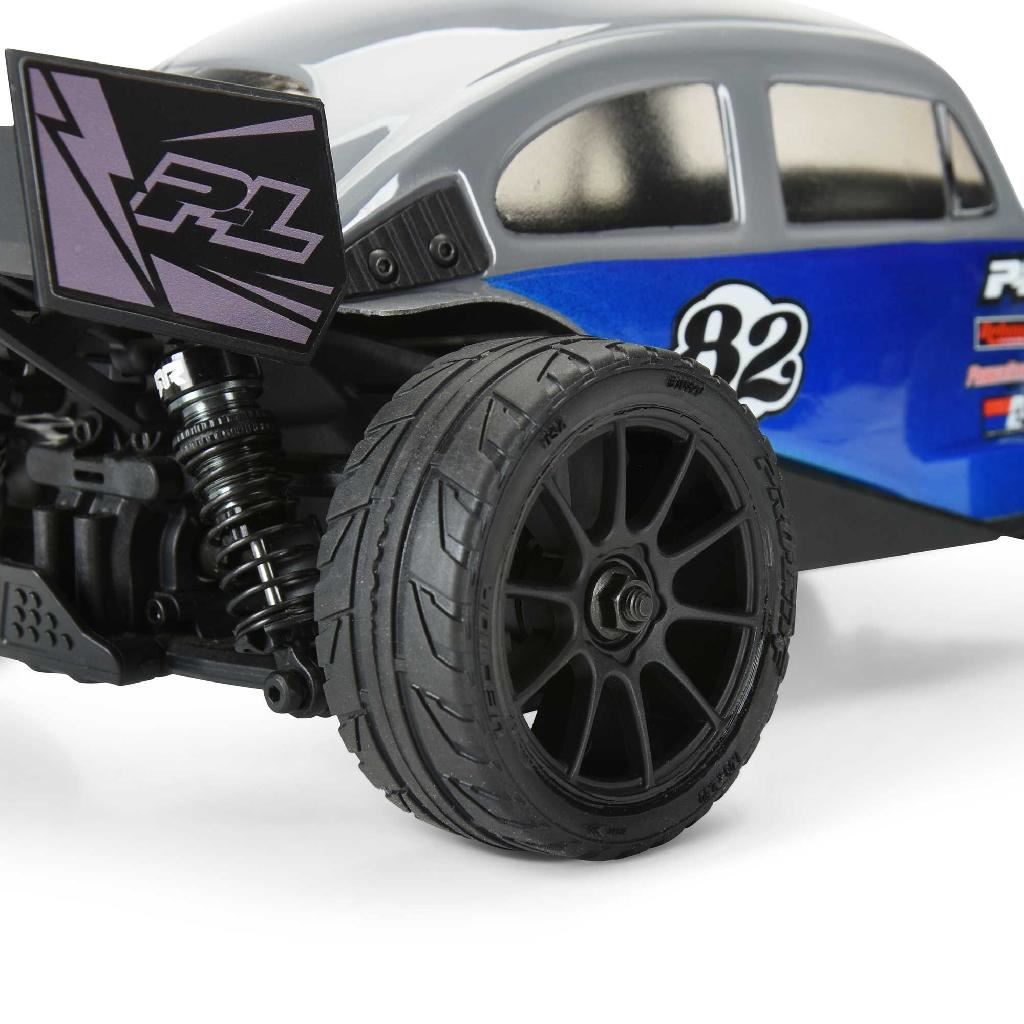 Pro-Line 1/14 Vector Tire Mtd 12Mm Black Velocity Wheel (4): Arrma Ty