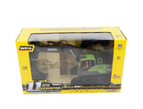 Huina 2.4G 11Ch Rc Excavator Green 680° Turntable W/Smoke