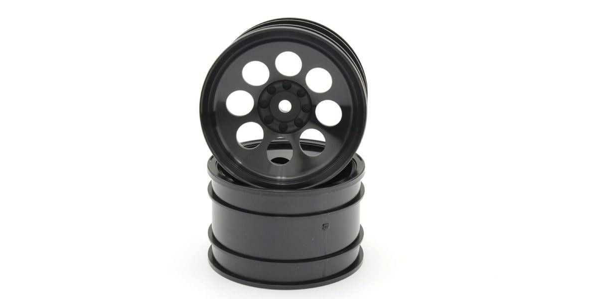 Kyosho Optima Black 2.0 Inches 8 Holes Wheel (2)