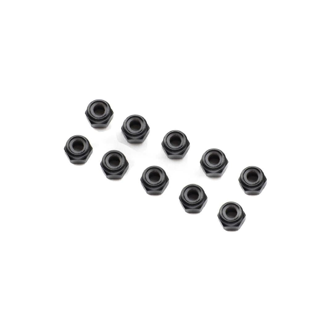 Losi Nylock Nut M4 Stl (10)