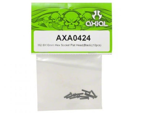 AXIAL HexSckt TappingButton Hd M2.6x10mm Blk(10)