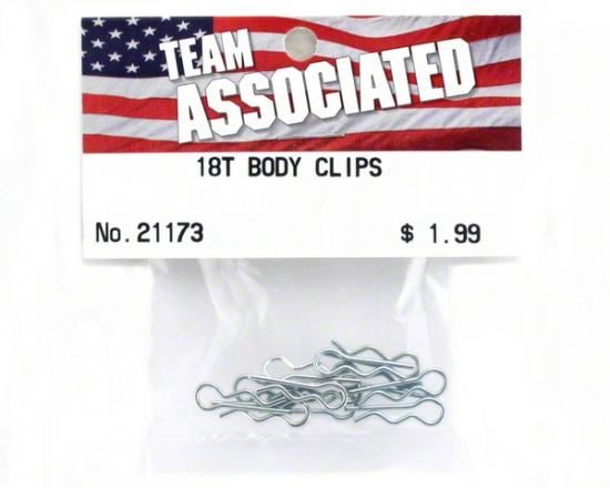 Team Associated Body Clips (for 1/18th)