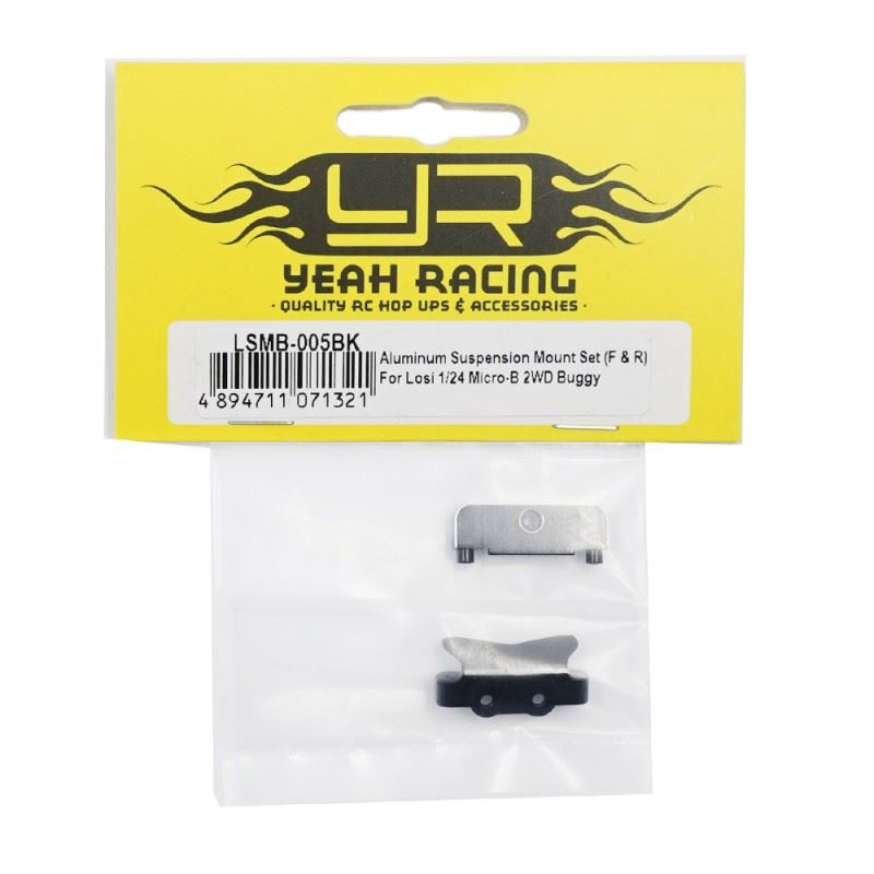 Yeah Racing Aluminum Suspension Mount Set (F & R) For Losi 1/24 Micro-B 2Wd Buggy / 1/28 Micro-T Truck