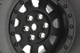 FASTRAX 1:10 CRAWLER SLINGER 1.9 MOUNTED SCALE WHEEL BLACK