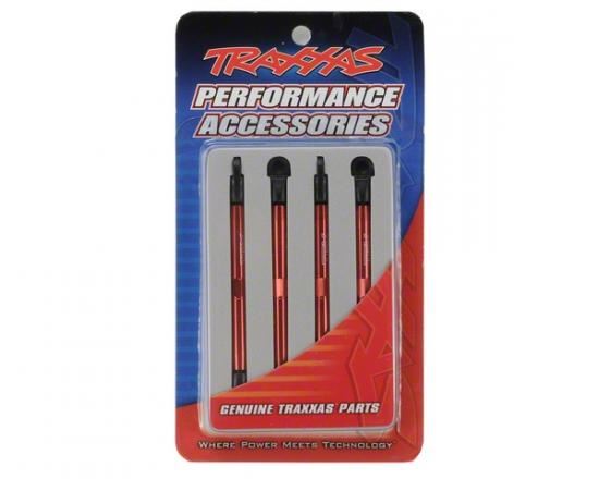TRAXXAS Toe links, aluminium (red-anodised) (4) (assembled)