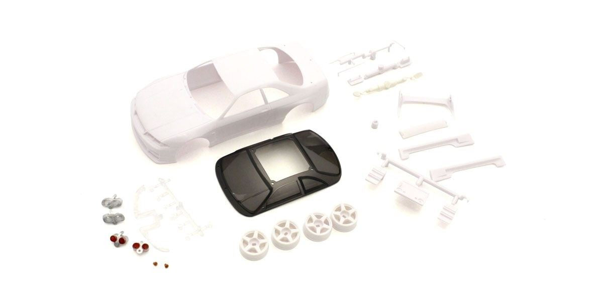 Bodyshell Nissan Gt-R Nismo R33 Mini-Z + 4Wd Rims (White Body)
