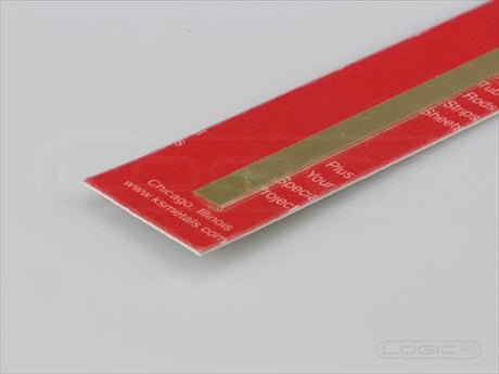 KS 12" Brass Strip .025 x 1/4" (Pk1)