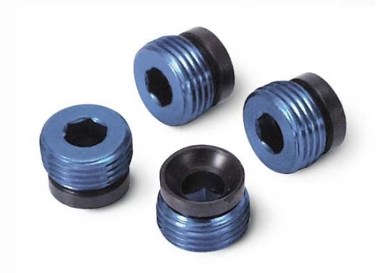 TRAXXAS Aluminium caps, pivot ball (blue-anodised) (4)