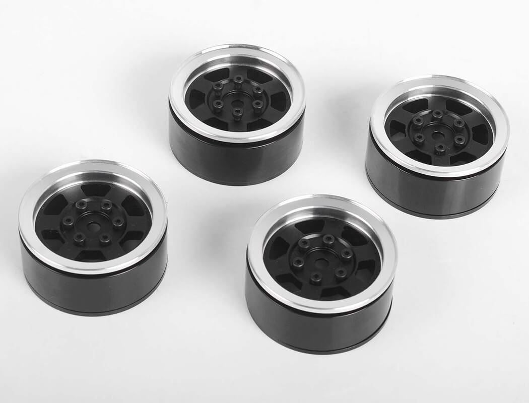 RC4WD SIX-SPOKE 1.55  INTERNAL BEADLOCK WHEELS (BLACK)