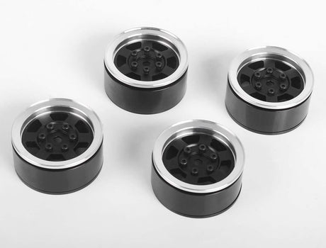 RC4WD SIX-SPOKE 1.55  INTERNAL BEADLOCK WHEELS (BLACK)