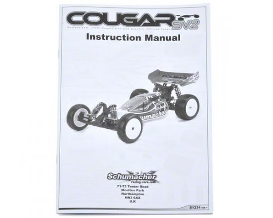 Schumacher Instr Manual - Cougar SV2