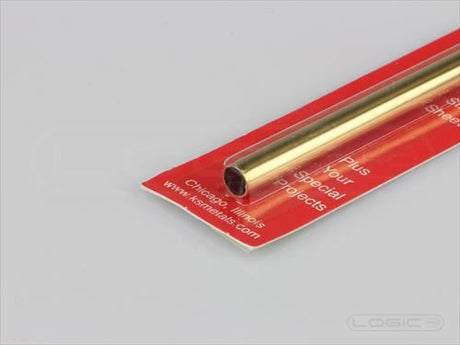 KS 12" Round Brass Tube 1/4" (Pk1) .014 Wall