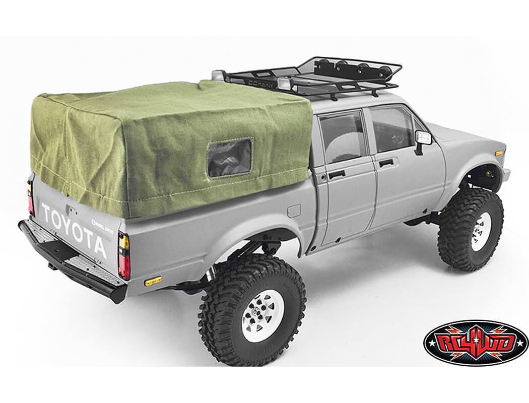 RC4WD BED SOFT TOP W/CAGE FOR RC4WD MOJAVE II FOUR DOOR (GREEN)