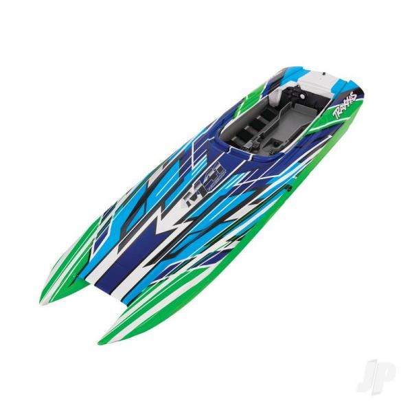 Traxxas Hull, DCB M41, greenx graphics (fully assembled)