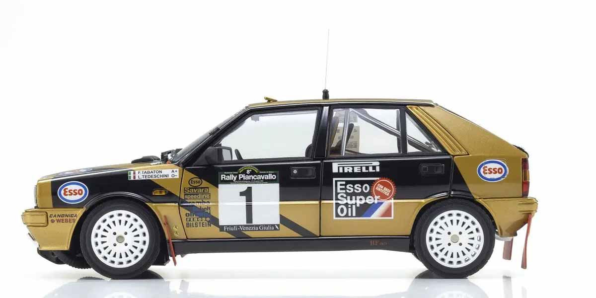 Kyosho 1:18 Lancia Delta Hf 4Wd Rally Piancavallo 1987 Esso Nr.1